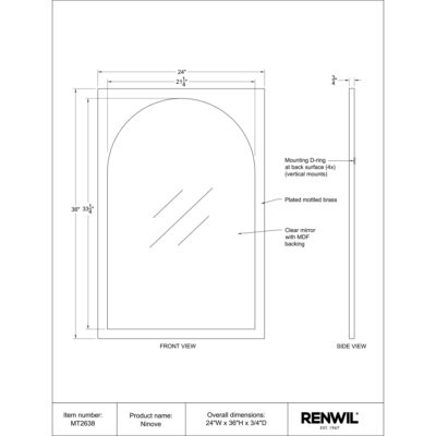 Ninove Mirror MT2638 MT2638 6