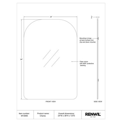 Chania Vanity Mirror MT2695 MT2695 6