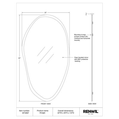 Anogia Vanity Mirror MT2697 MT2697 6