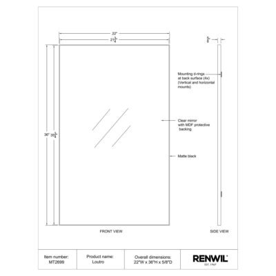 Loutro Vanity Mirror MT2699 MT2699 6