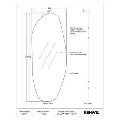 Enina Vanity Mirror MT2704 MT2704 5