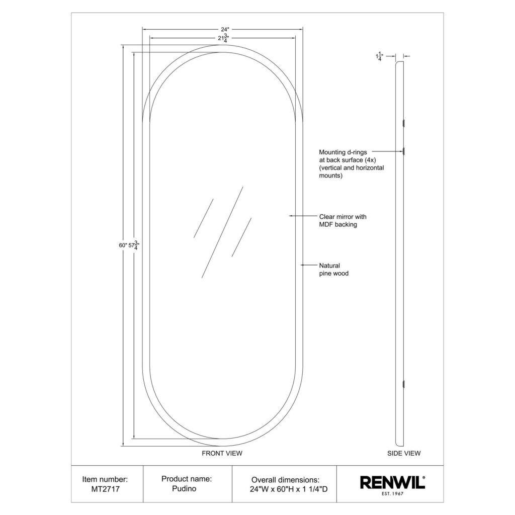 Pudino Full Length Mirror - Image 5