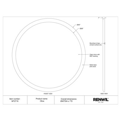 Olica Vanity Mirror MT2719 MT2719 5