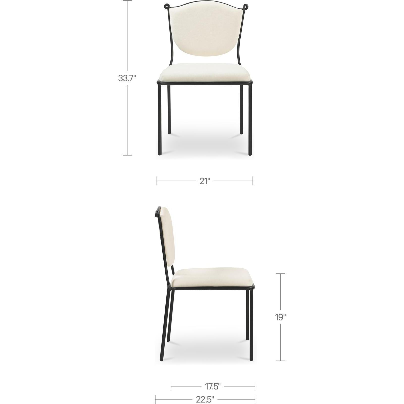 Ferris Dining Chair Cream 3 Ferris Dining Chair Cream - Image 3