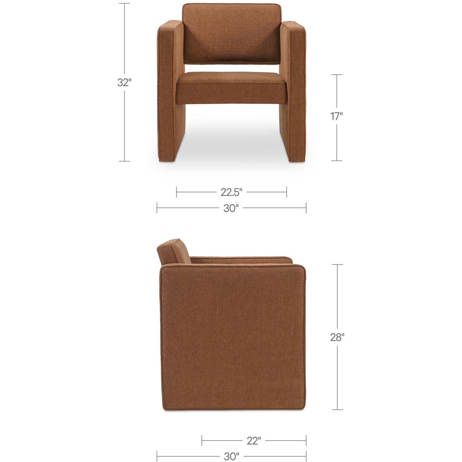 Harris Accent Chair Burgundy 3 Harris Accent Chair Burgundy - Image 3