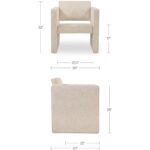 Harris Accent Chair Oat MU-1002-34 MU 1002 34 70 dim