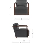 Barnes Accent Chair Black 5 Barnes Accent Chair Black MU-1004-02 MU 1004 02 70 dim