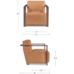 Barnes Accent Chair Tan 5 Barnes Accent Chair Tan MU-1004-40 MU 1004 40 70 dim