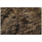 Serge Ottoman Brown Faux Fur - Image 3