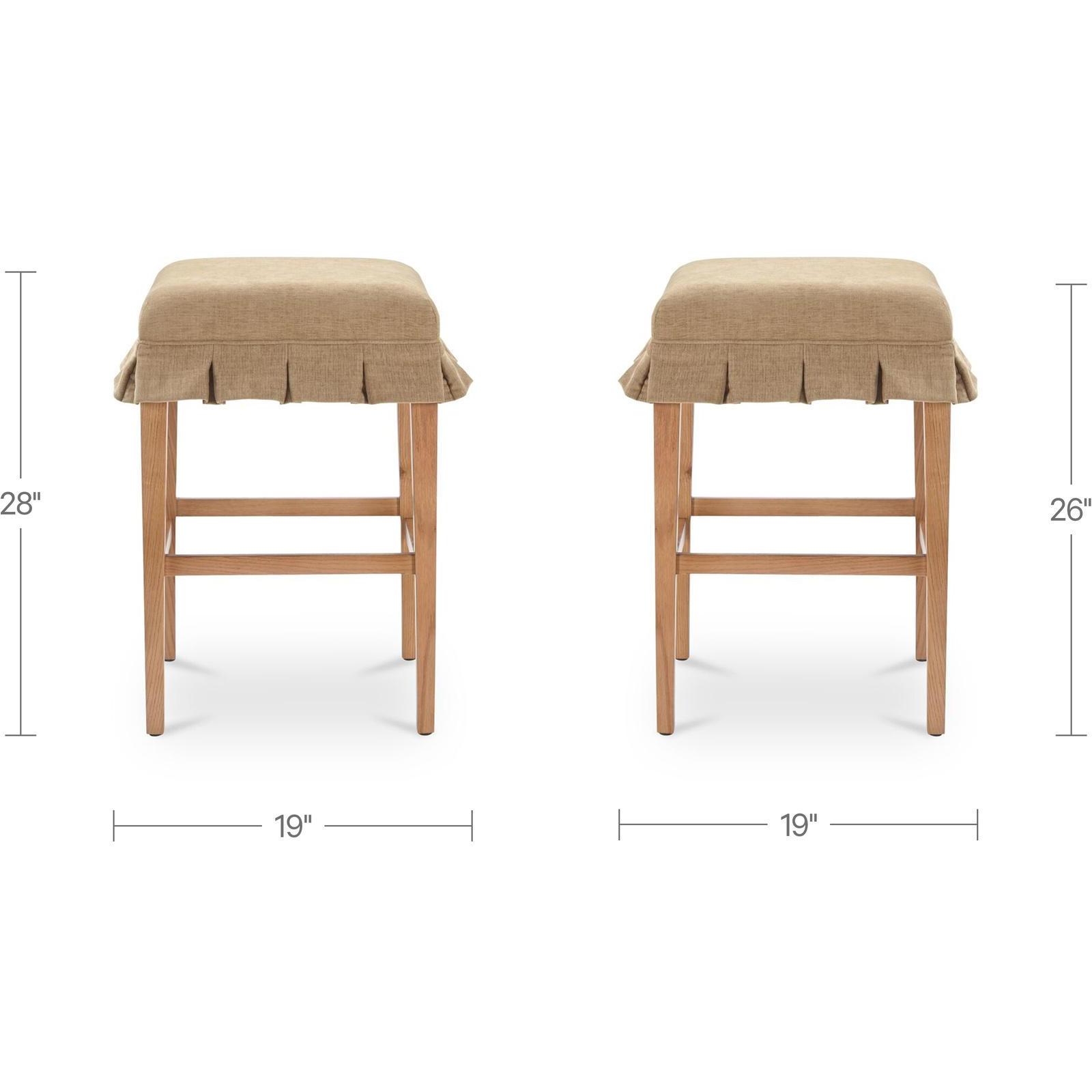 Anna Counter Stool Light Brown 3 Anna Counter Stool Light Brown - Image 3