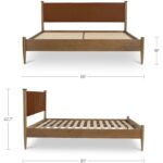 Crosby Queen Bed Brown 5 Crosby Queen Bed Brown MU-1008-03-0 MU 1008 03 0 70 dim