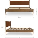 Crosby King Bed Brown 5 Crosby King Bed Brown MU-1009-03-0 MU 1009 03 0 70 dim