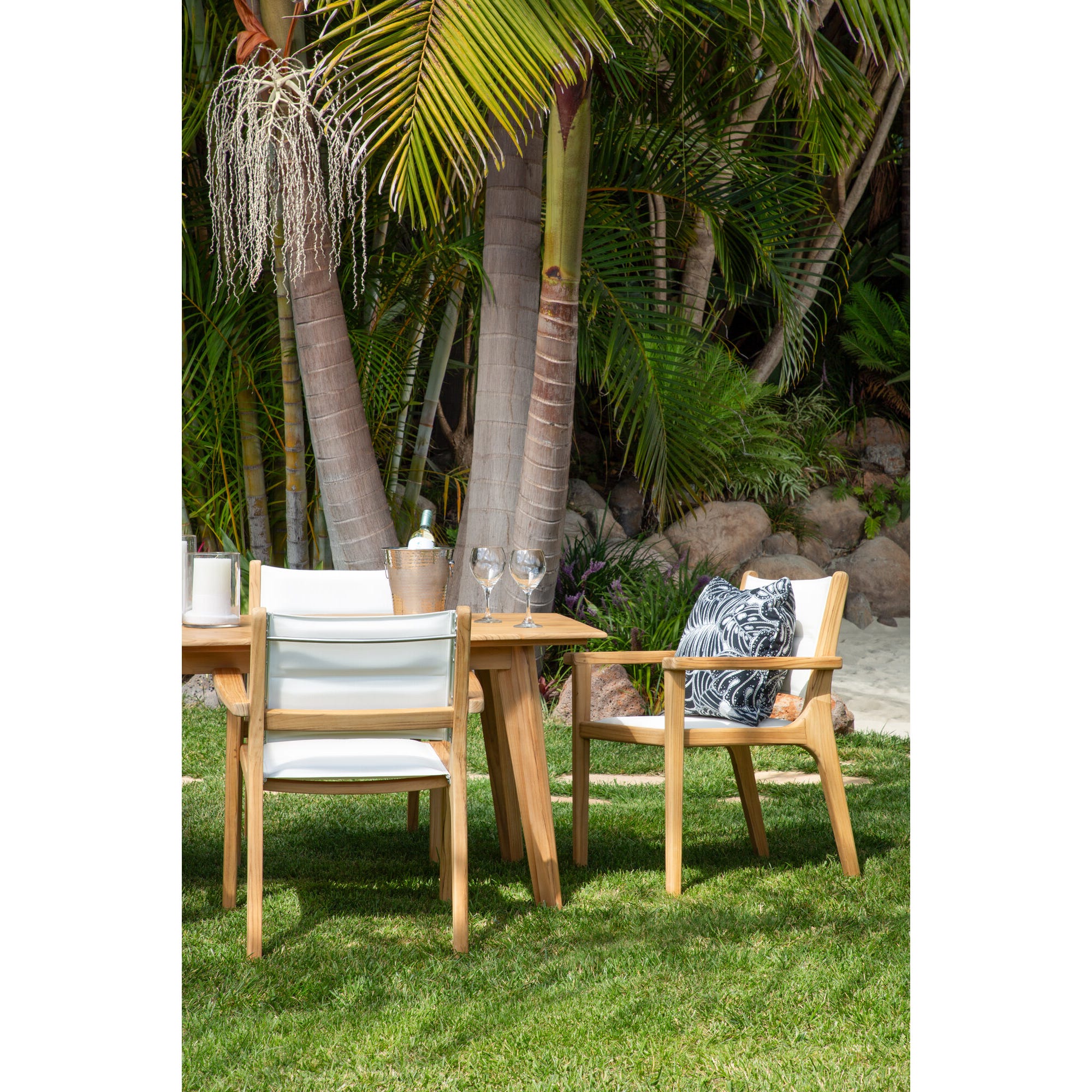 Harbor Teak 90in Rectangular Dining Table 6 Harbor Teak 90in Rectangular Dining Table - Image 6