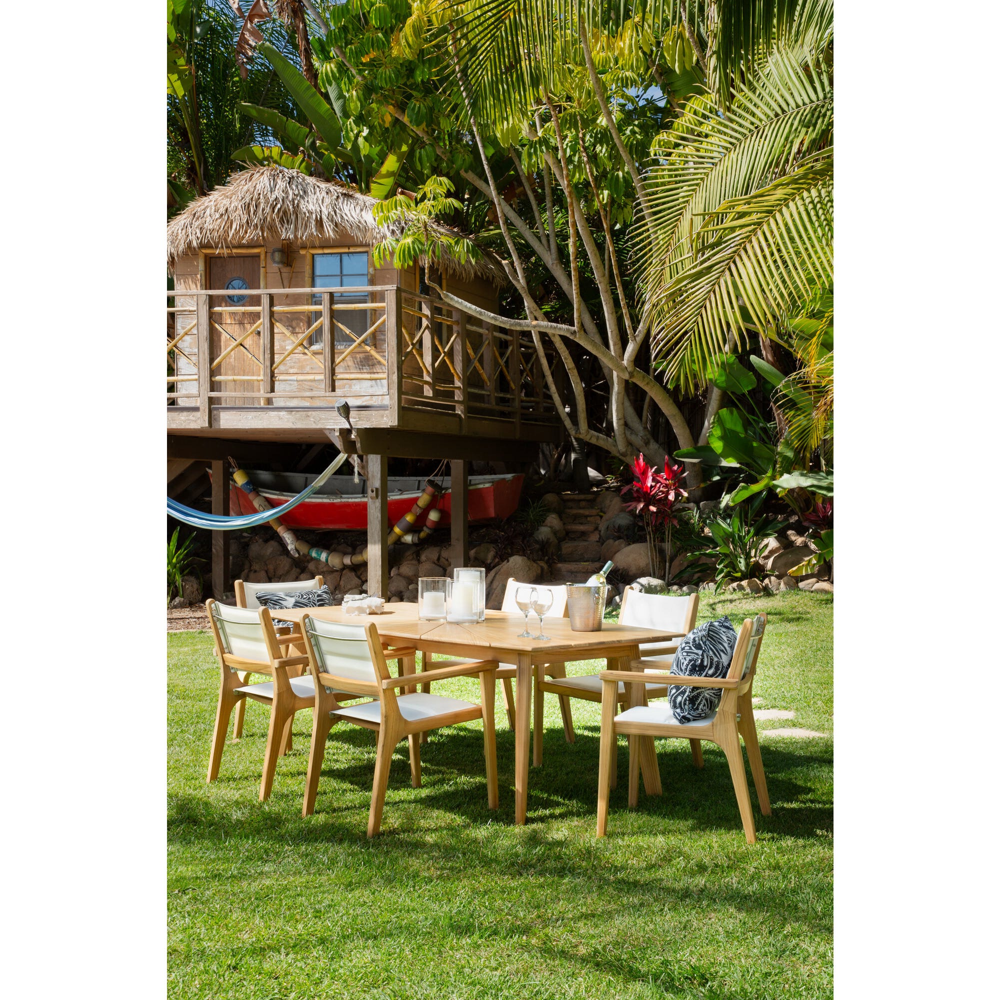 Harbor Teak 90in Rectangular Dining Table 5 Harbor Teak 90in Rectangular Dining Table - Image 5