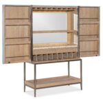 Margaritaville Gulfstream Bar Cabinet MV-5964-75163-45 MV 5964 75163 45 open silo