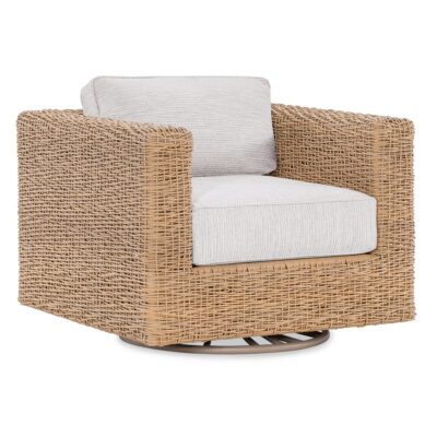 Somerset Swivel Glider Club Chair in Poros Dune (D)