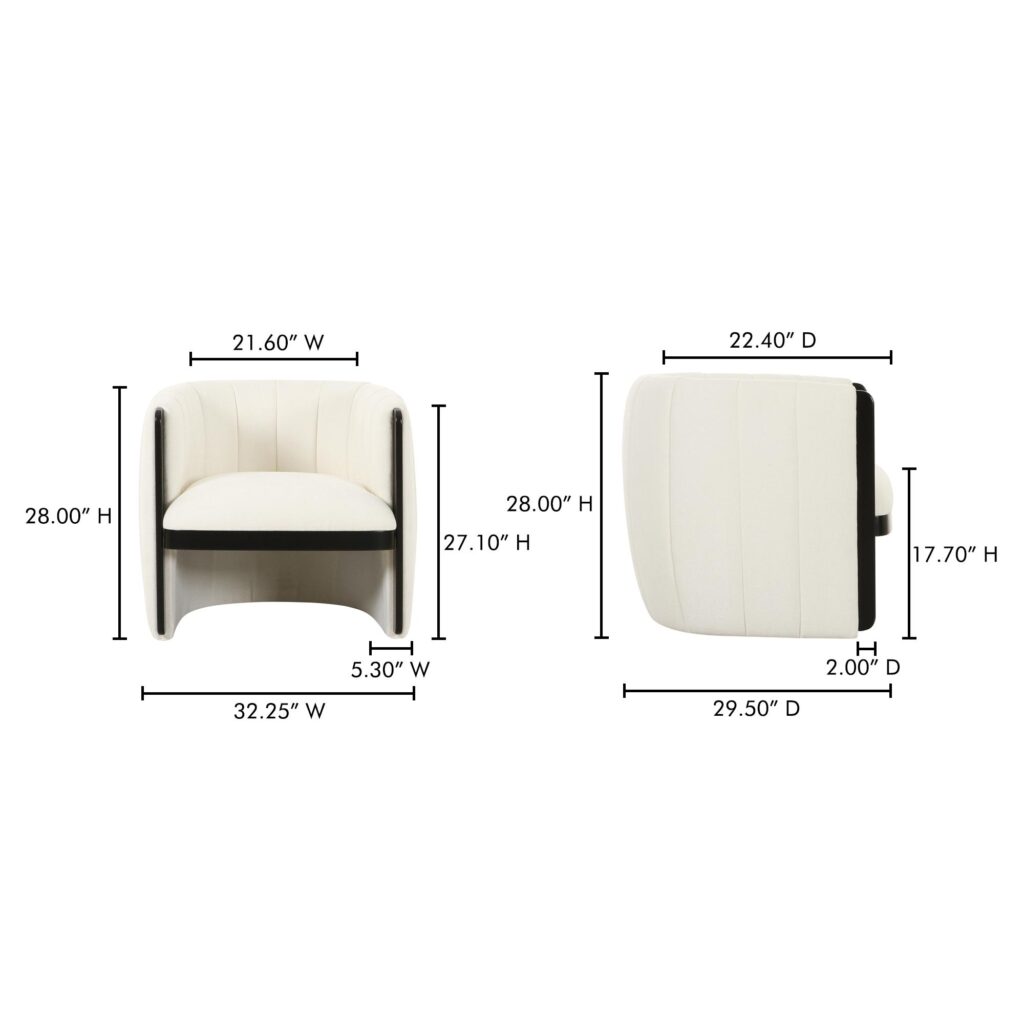 Francis Accent Chair White - Image 8