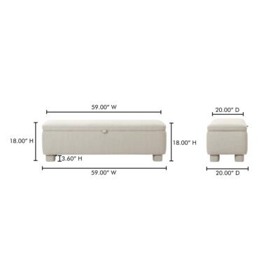 Ichigo Storage Bench OA-1004-29 OA 1004 29 70