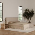 Maren Queen Bed Beige 23 Maren Queen Bed Beige OA-1015-34-0 OA 1015 34 0 50