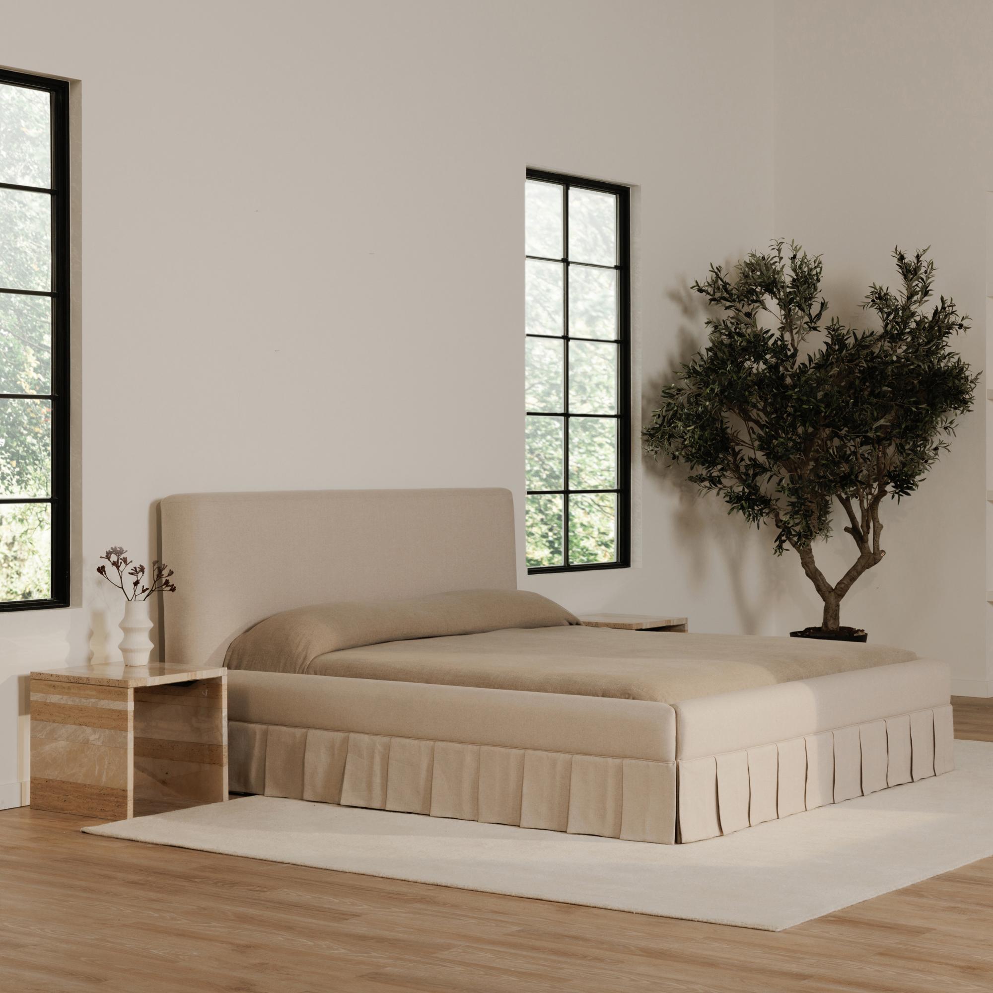 Maren Queen Bed Beige 12 Maren Queen Bed Beige - Image 12