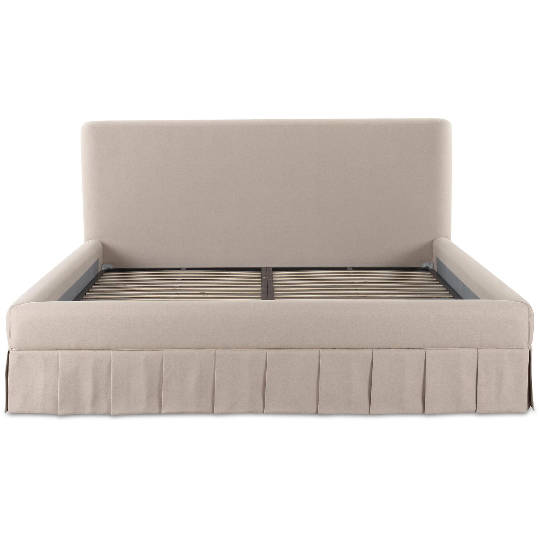 Maren Queen Bed Beige 3 Maren Queen Bed Beige - Image 3
