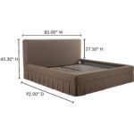 Maren King Bed Brown OA-1016-03-0 OA 1016 03 0 70