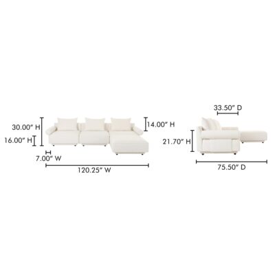 Rosello Lounge Modular Sectional OA-1018-18 OA 1018 18 70