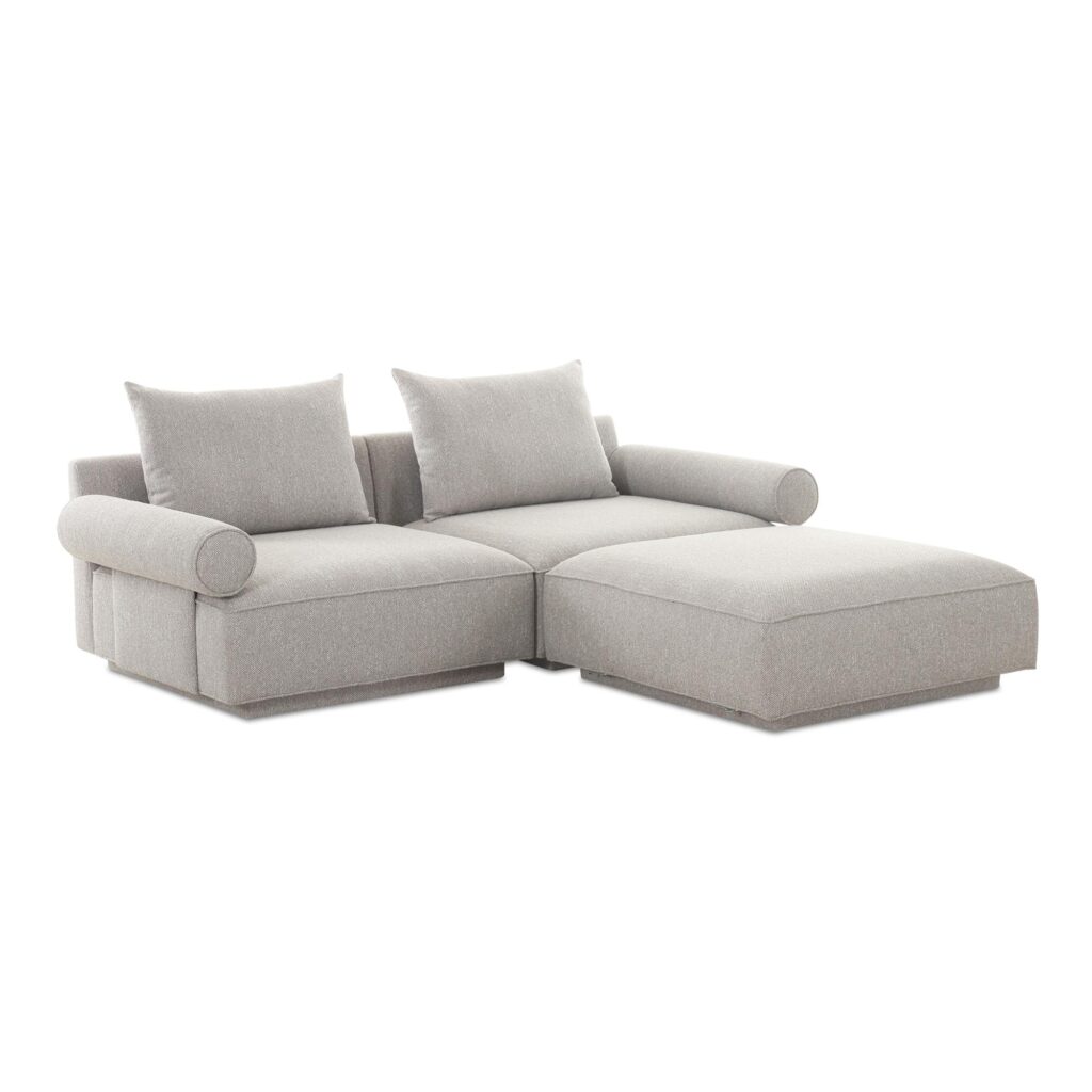 Rosello Nook Modular Sectional Light Grey - Image 2