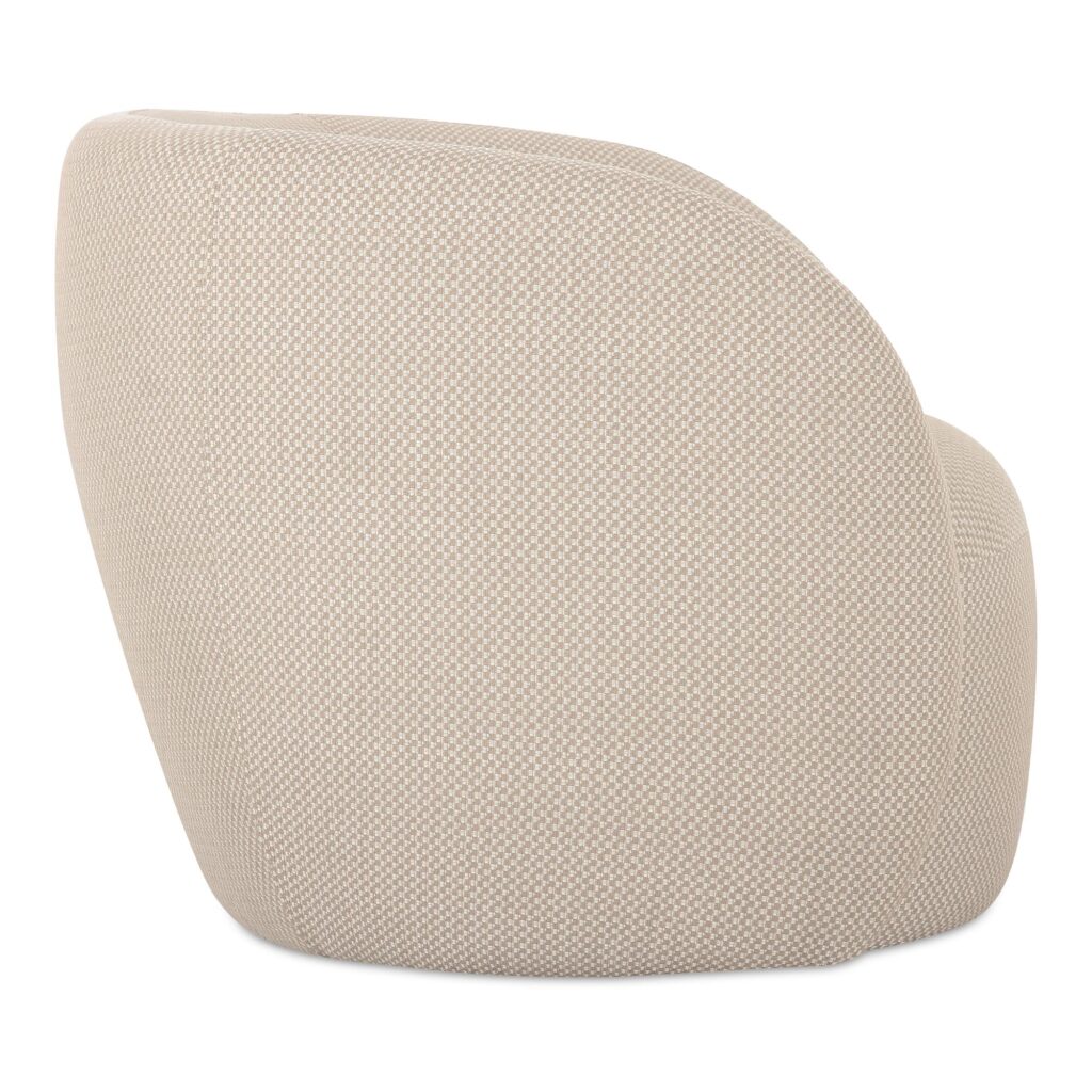 Rae Outdoor Accent Chair Beige Check - Image 3