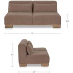 June Sofa Dark Brown OA-1032-20 OA 1032 20 70 dim