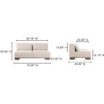 June Sofa Oatmeal OA-1032-34 OA 1032 34 70