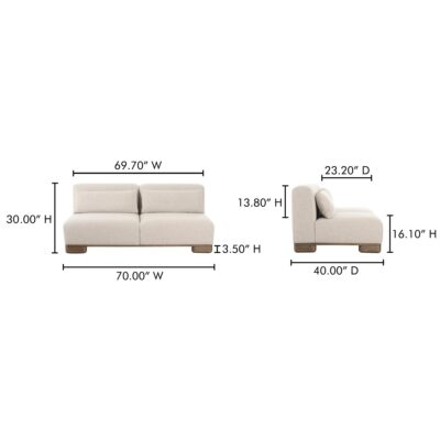 June Sofa Oatmeal OA-1032-34 OA 1032 34 70