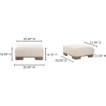 June Ottoman Oatmeal OA-1033-34 OA 1033 34 70
