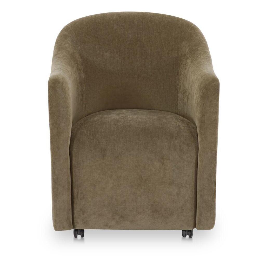 Drava Rolling Dining Chair Green 1 Drava Rolling Dining Chair Green