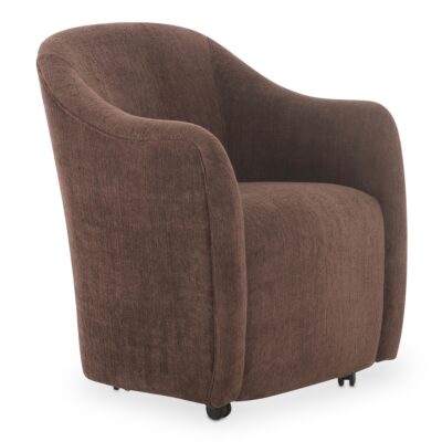 Drava Rolling Dining Chair Dark Brown OA-1034-20 OA 1034 20 01