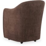 Drava Rolling Dining Chair Dark Brown OA-1034-20 OA 1034 20 04
