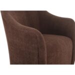 Drava Rolling Dining Chair Dark Brown OA-1034-20 OA 1034 20 05