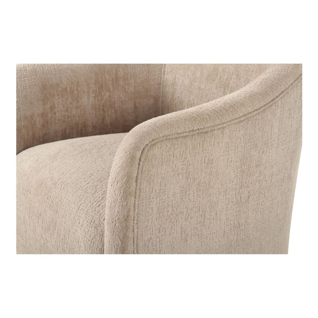 Drava Rolling Dining Chair Beige - Image 6