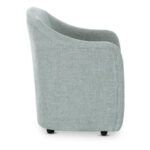 Drava Rolling Dining Chair Light Blue 9 Drava Rolling Dining Chair Light Blue - Image 3