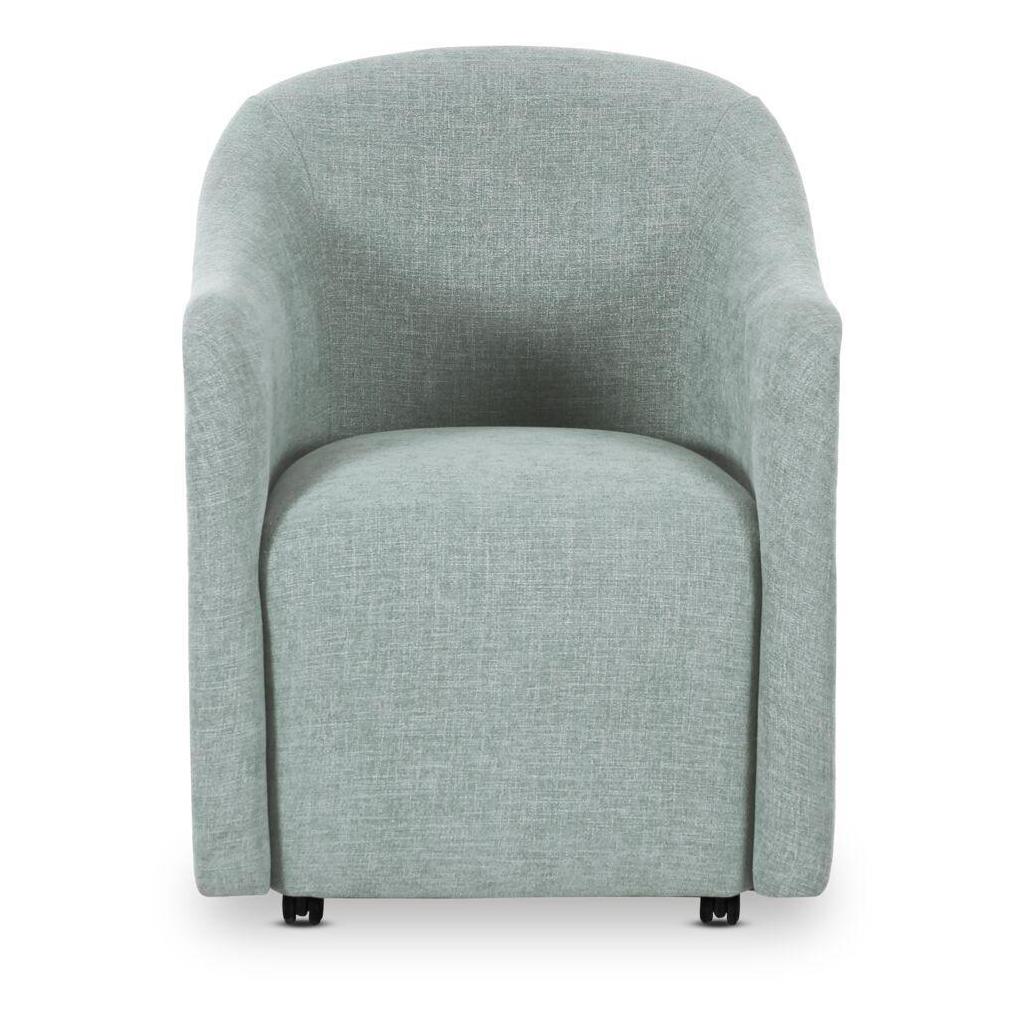 Drava Rolling Dining Chair Light Blue 1 Drava Rolling Dining Chair Light Blue