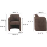 Mesto Rolling Dining Chair Dark Brown OA-1035-20 OA 1035 20 70