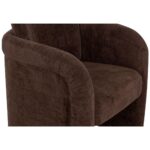 Mesto Rolling Dining Chair Dark Brown 22 Mesto Rolling Dining Chair Dark Brown OA-1035-20 OA 1035 20 Mesto closeup01 shadsilo