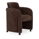 Mesto Rolling Dining Chair Dark Brown 15 Mesto Rolling Dining Chair Dark Brown OA-1035-20 OA 1035 20 Mesto diagR shadsilo