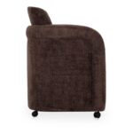 Mesto Rolling Dining Chair Dark Brown 17 Mesto Rolling Dining Chair Dark Brown OA-1035-20 OA 1035 20 Mesto side right shadsilo