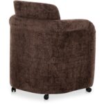 Mesto Rolling Dining Chair Dark Brown OA-1035-20 OA 1035 20 Mesto diagL back shadsilo