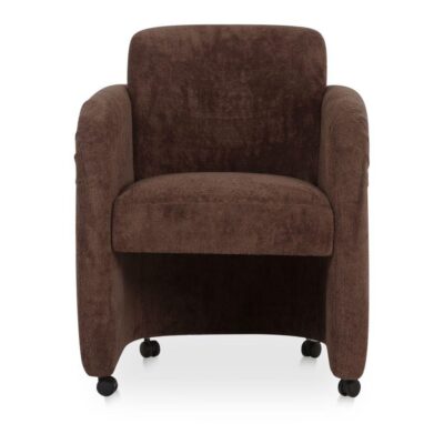 Mesto Rolling Dining Chair Dark Brown