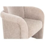 Mesto Rolling Dining Chair Taupe OA-1035-39 OA 1035 39 Mesto closeup01 shadsilo
