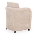 Mesto Rolling Dining Chair Taupe OA-1035-39 OA 1035 39 Mesto diagL back shadsilo