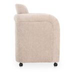 Mesto Rolling Dining Chair Taupe OA-1035-39 OA 1035 39 Mesto side right shadsilo