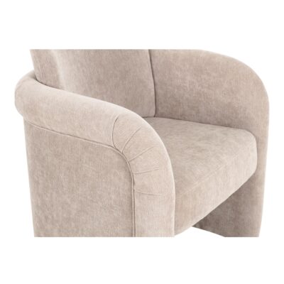 Mesto Rolling Dining Chair Taupe OA-1035-39 OA 1035 39 Mesto closeup01 shadsilo